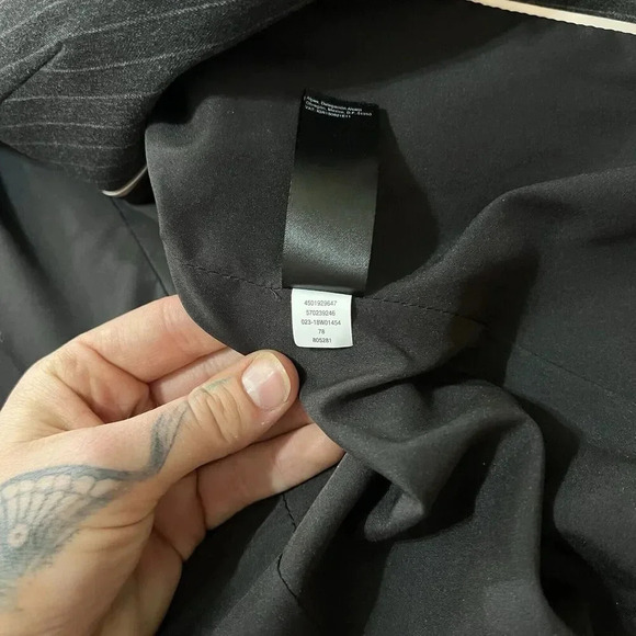 White House Black Market Blazer Jacket Womens Peplum Pearl Cufflinks Office Work - Picture 8 of 12